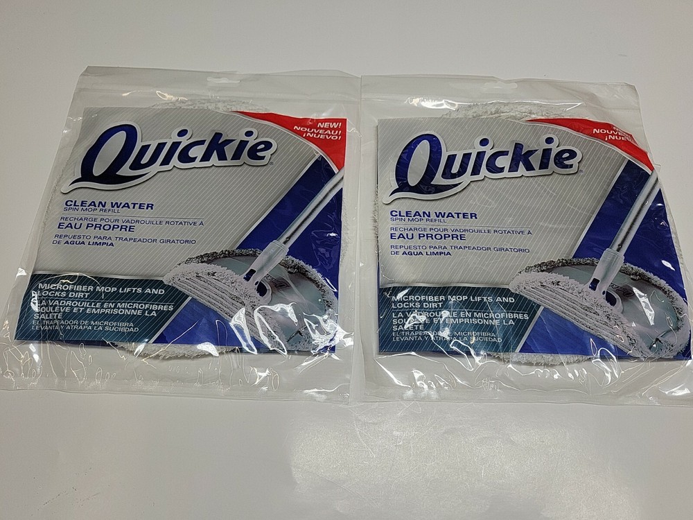 Quickie Spin Mop Microfiber Refill 2pc