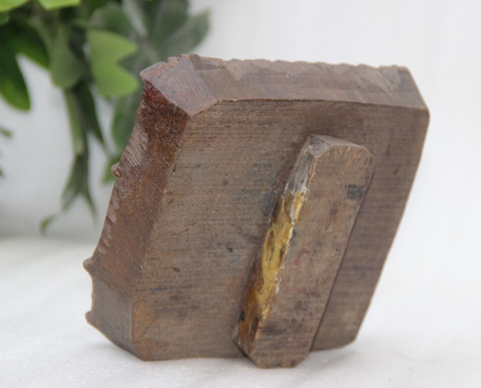 Original Old Hand Carved Wooden Textile Printing Block