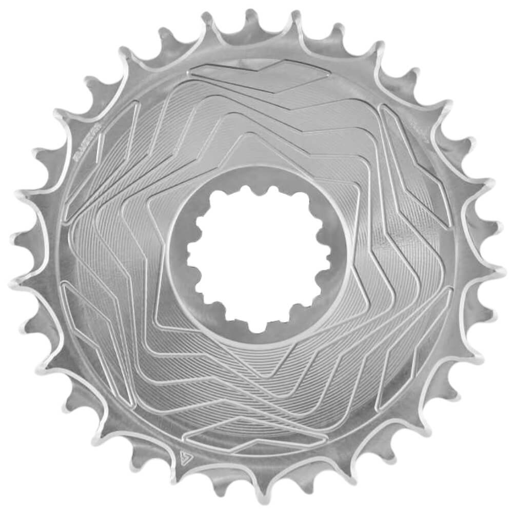 ALUGEAR Aero Boost Chainring for SRAM. Silver