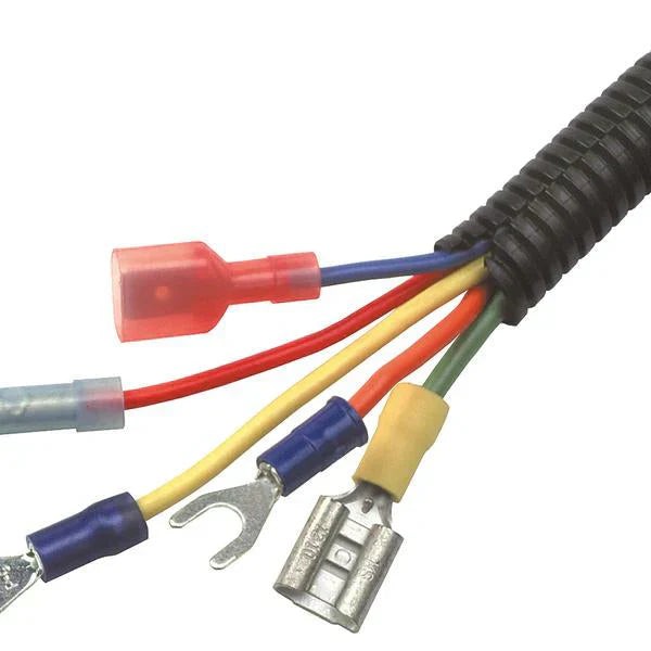 Absolute SLT12-50 50' 1/2" 13mm Split Wire Loom Conduit Polyethylene Corrugated