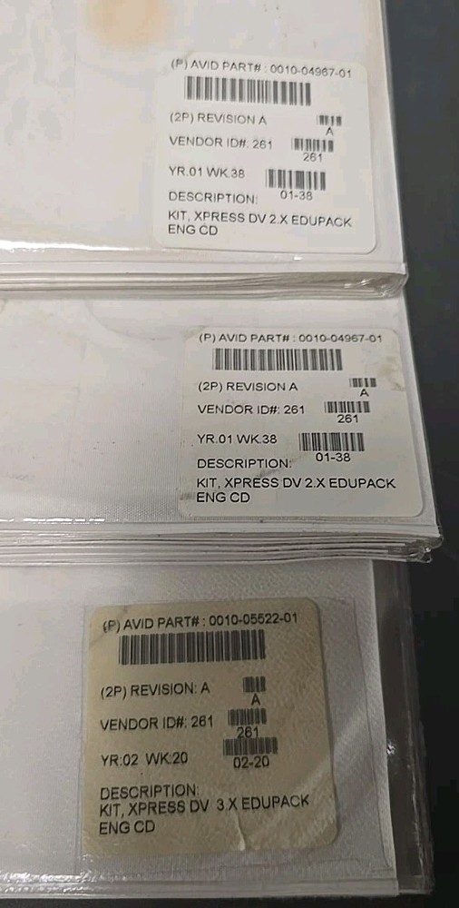 Video Editing Software Lot: Avid Express Pro, Avid Express DV, NewTek VT4