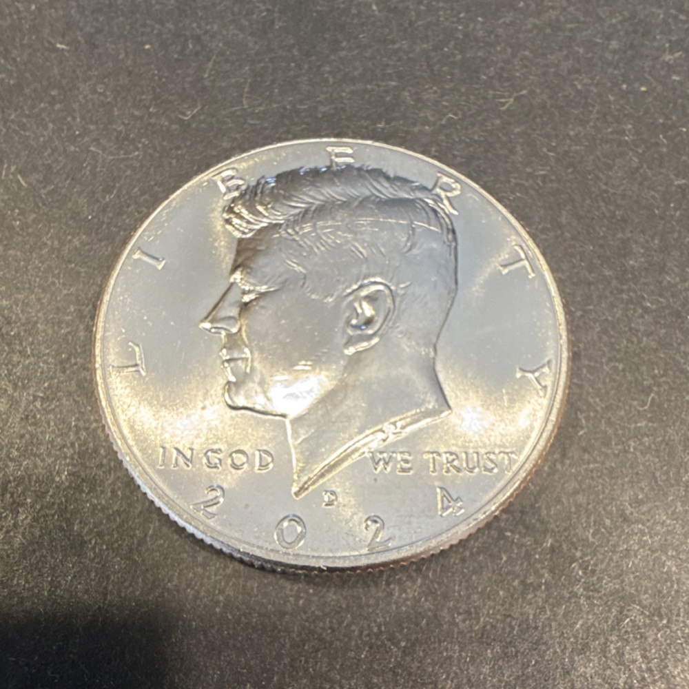 2024 Kennedy Half Dollar Uncirculated Roll Denver Mint