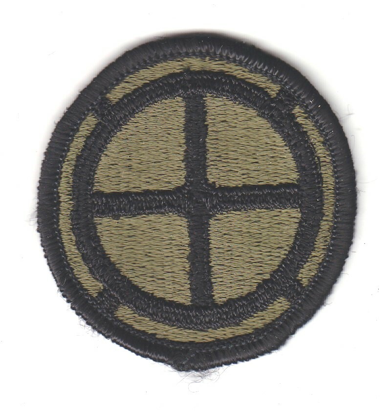 Army Patch: 35th Infantry Division - subdued, merrowed edge