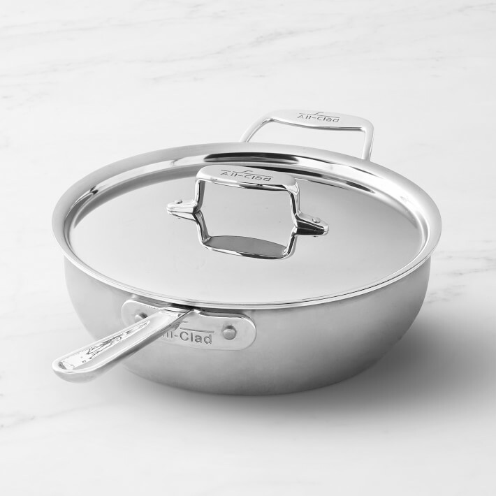 All-Clad d5 5-ply Stainless-Steel 4-Qt Essential Pan With Lid
