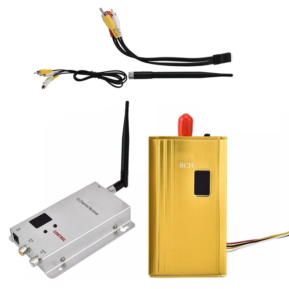 Long-Range Wireless Audio/Video Transmitter-Receiver Surveillance Accessories