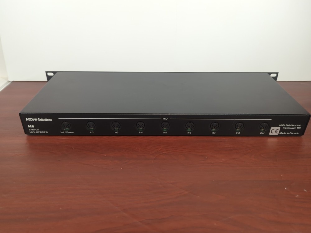 Midi Solutions M8 MIDI Merger interface 8 Inputs