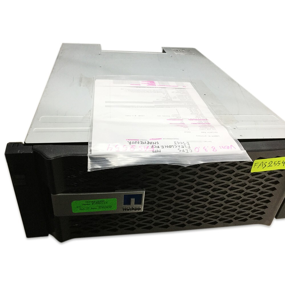 NetApp FAS2554 FCP ISCSI Flexclone Storage Disk Array w/ Single Controller