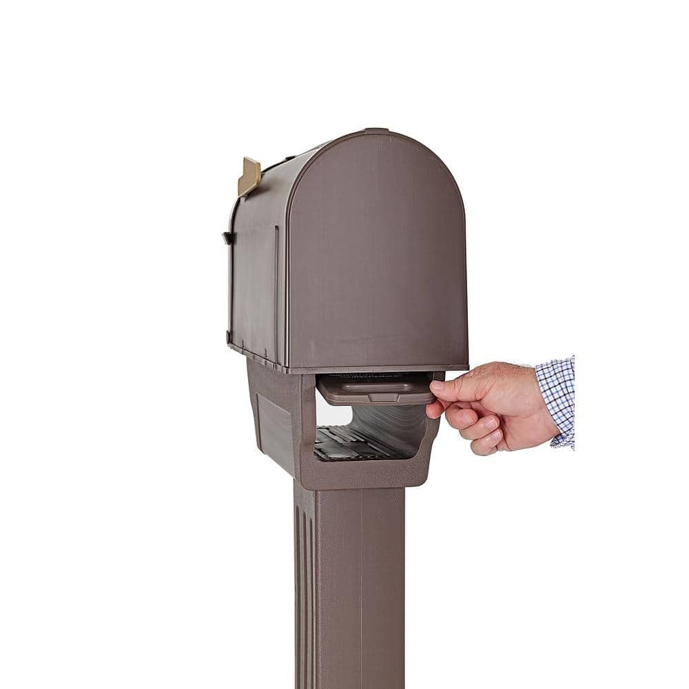 Postal Pro Bronze Mailbox Kit Hampton All in One Postmaster General Approved