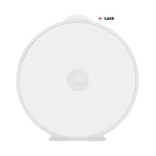 100 Clear CD DVD Disc Clam C Shell PP Poly Plastic Storage Case 5mm with Lock