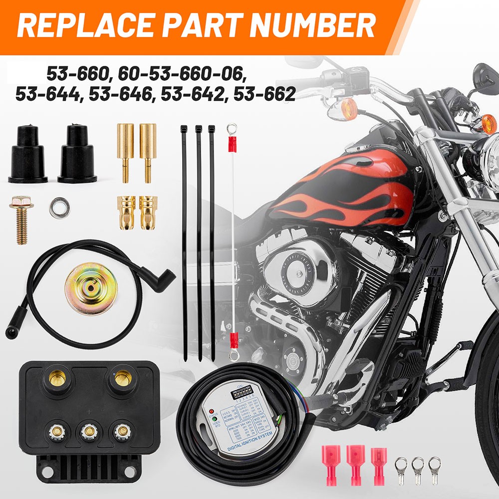Single Fire Programmable Ignition Kit For Big Twin (Except Twin CAM) 1970-1999