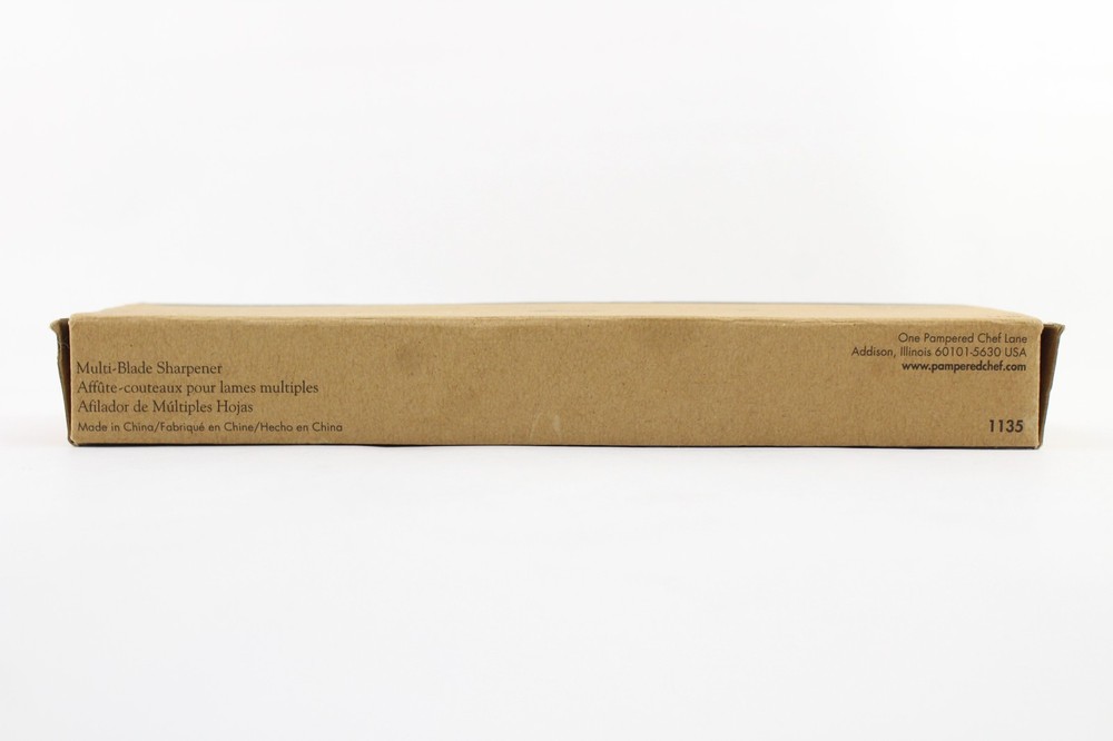 PAMPERED CHEF- MULTI-BLADE SHARPENER- IN ORIGINAL BOX- 1135