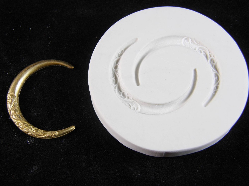 Semi Circle Polymer Clay Mold 2 in 1 Mold (#MD1161)