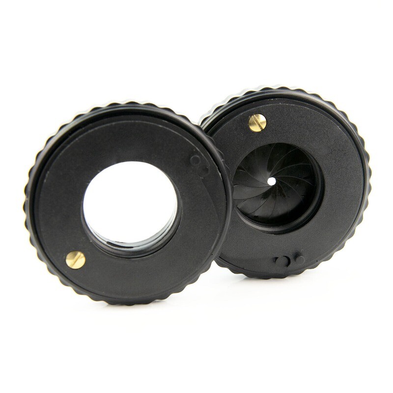 1PC 1-28mm Zoom Adjustable Iris Diaphragm Aperture Camera Laser Microscope Parts