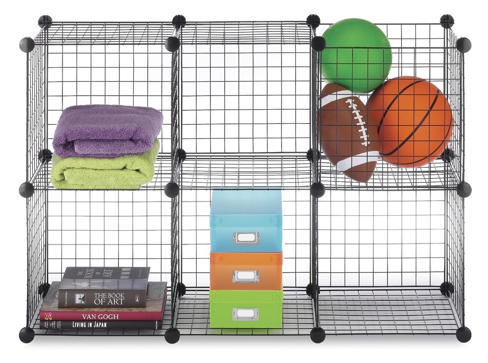 Mini grid storage organizer 2x3