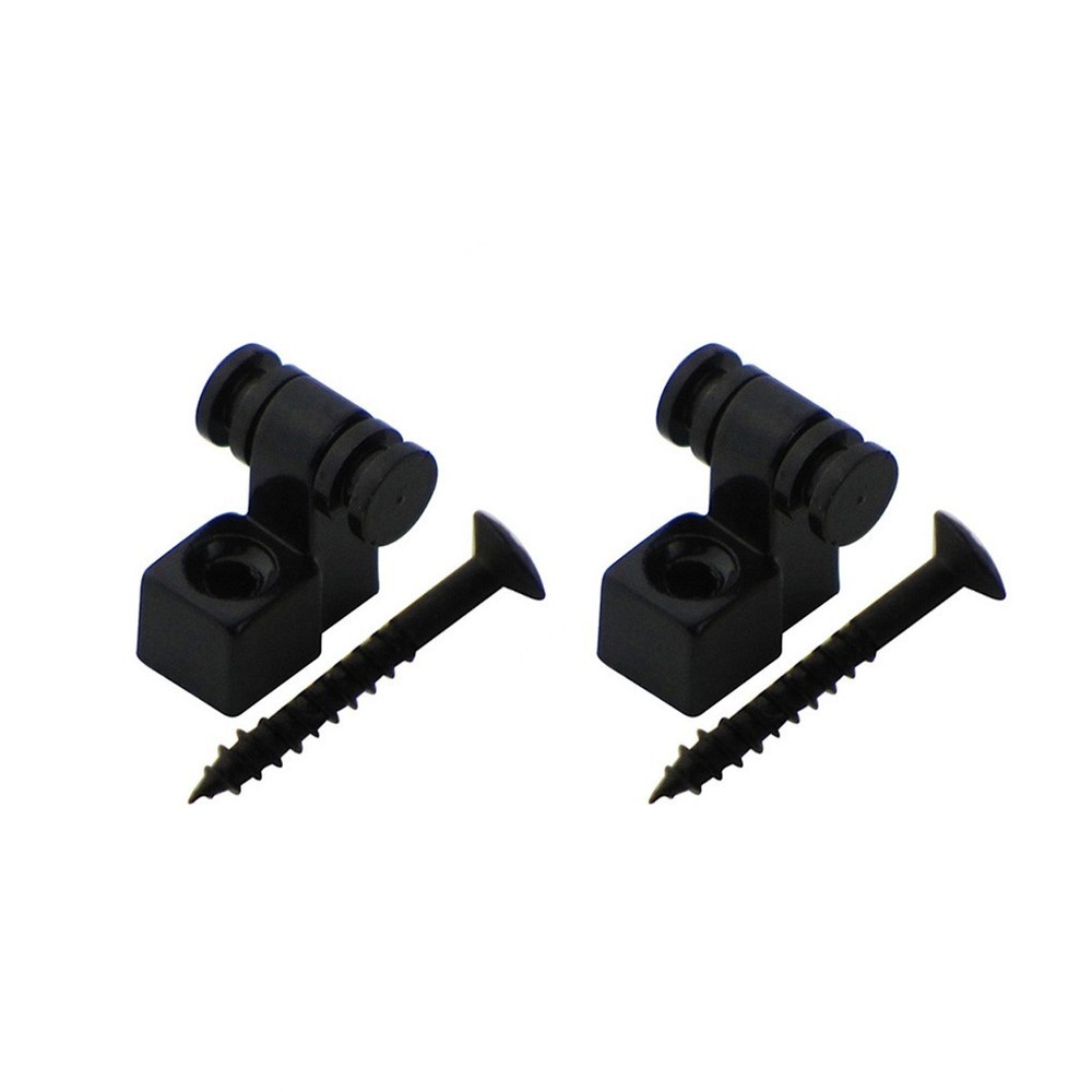 2PC Black Electric Guitar Roller String Trees String Guides Retainers & Screws