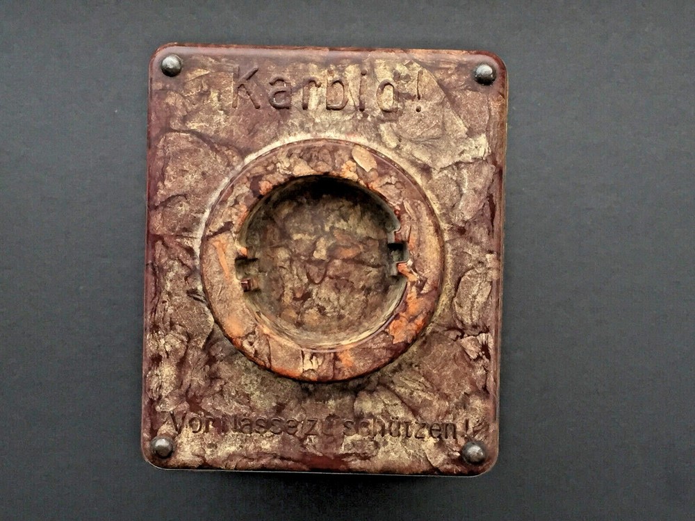 German Bakelite Military Carbide Karbid Trench Lamp Lantern Fuel Container WW2