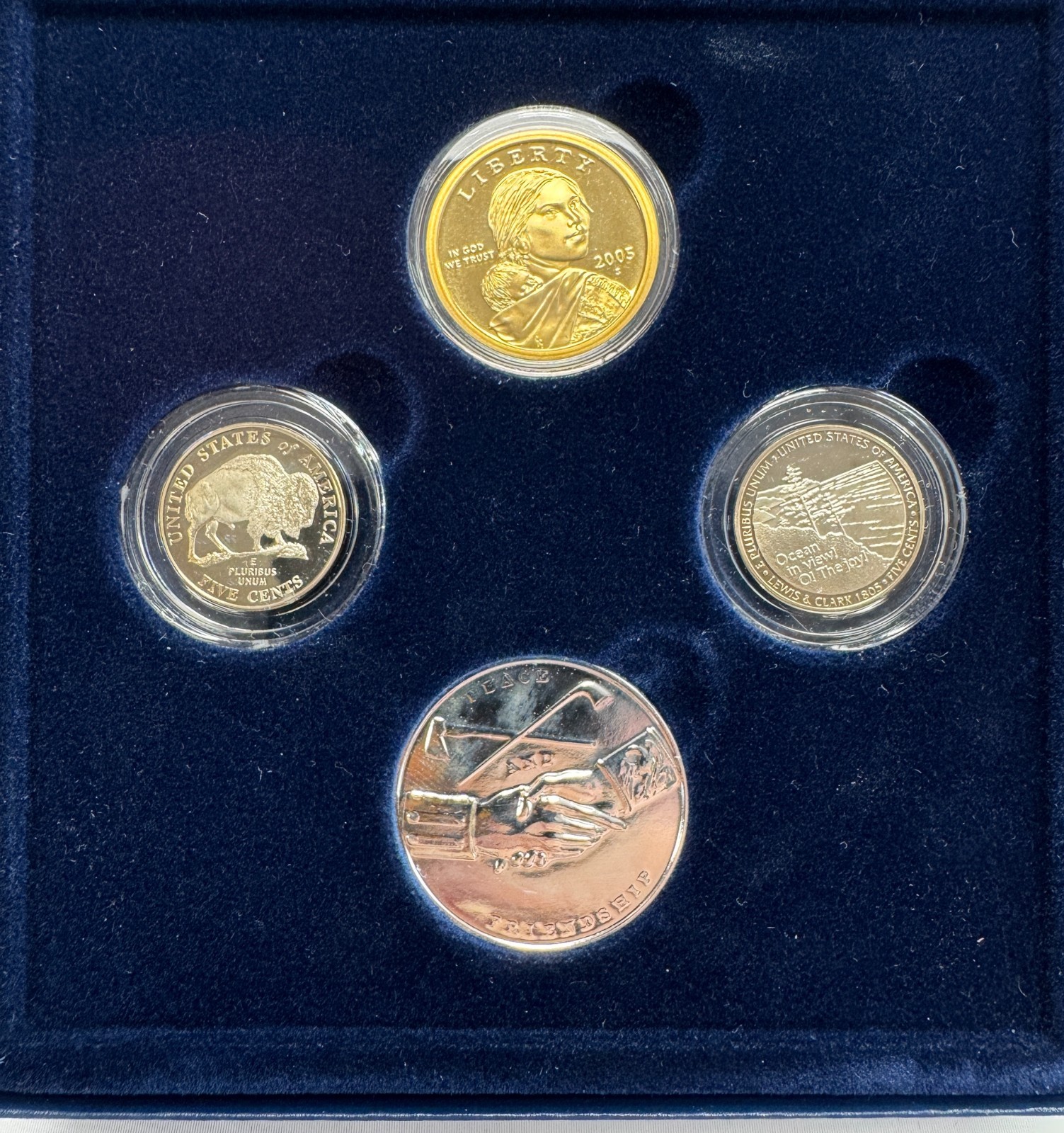 2005 Westward Journey Nickel Series Coin and Medal Mint Proof Set with Box & COA