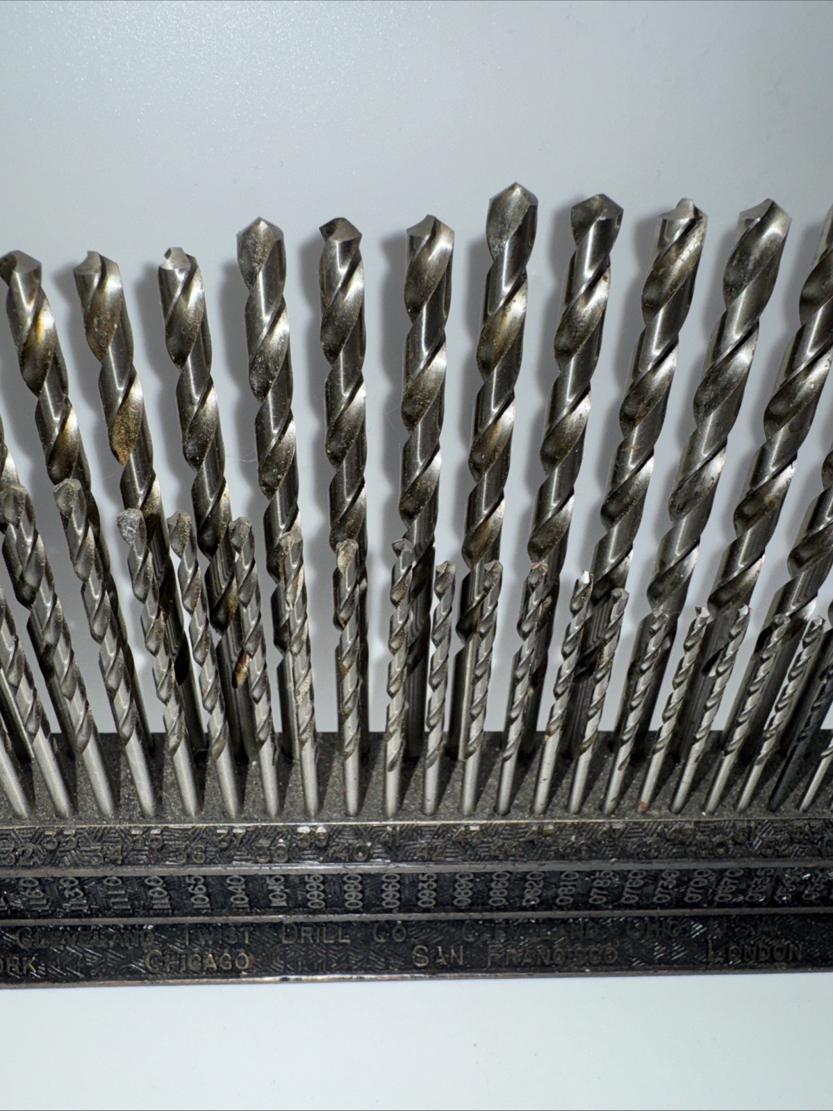 Vintage Cleveland Twist Drill Co #1-#60 COMPLETE with Index stand USA
