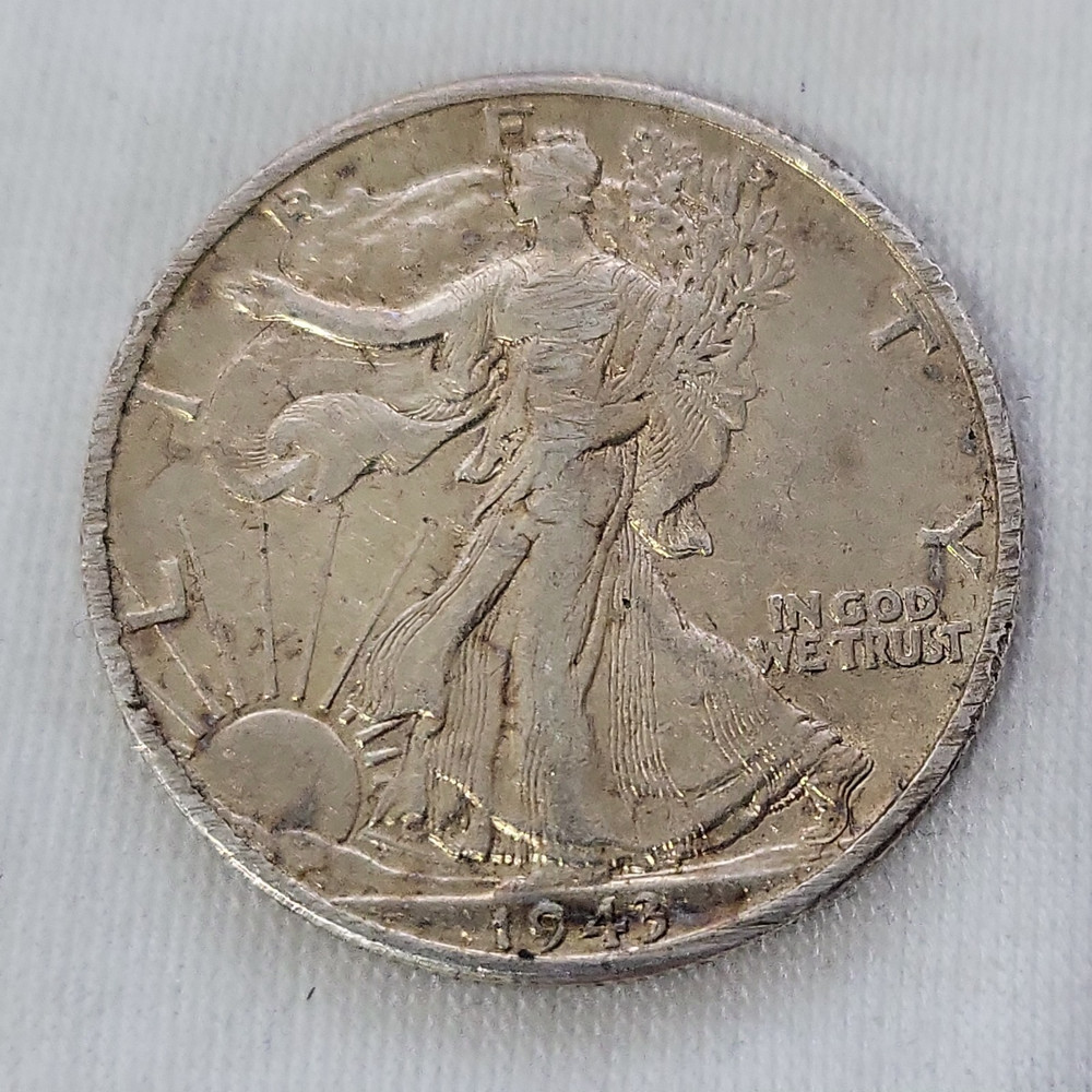 1943 D Walking Liberty Half Dollar in Very Fine Condition