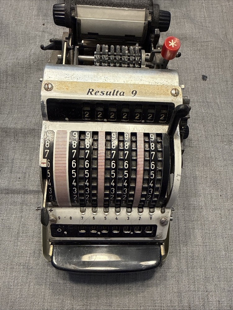 Resulta P7 Mechanical Adding Machine 1950’s As Is Read Desc