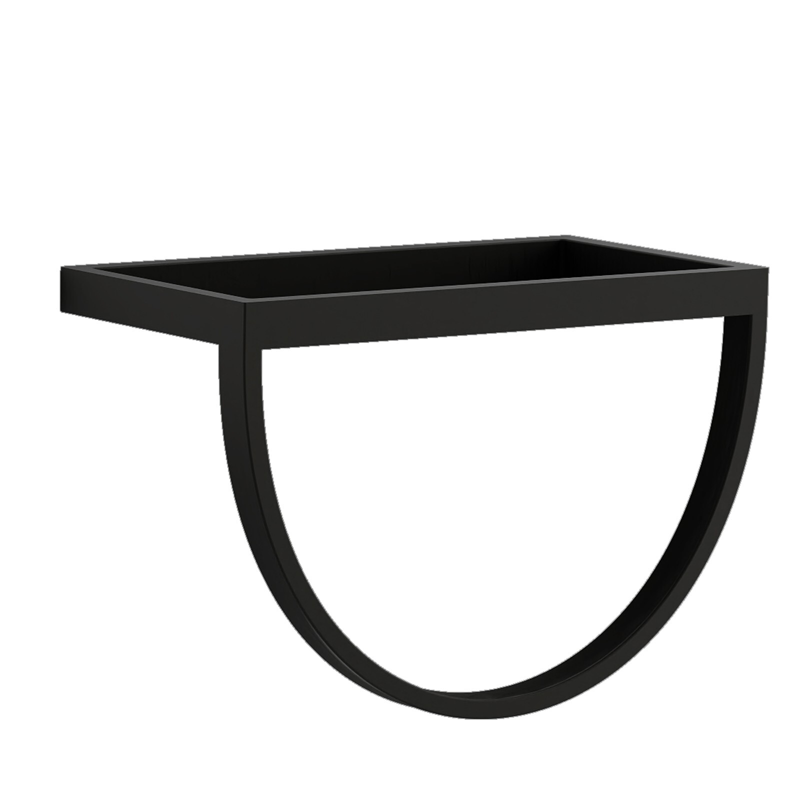 21" White Wall Mounted Vessel Sink Floating Ceramic Basin Bowl w/ Bracket Faucet