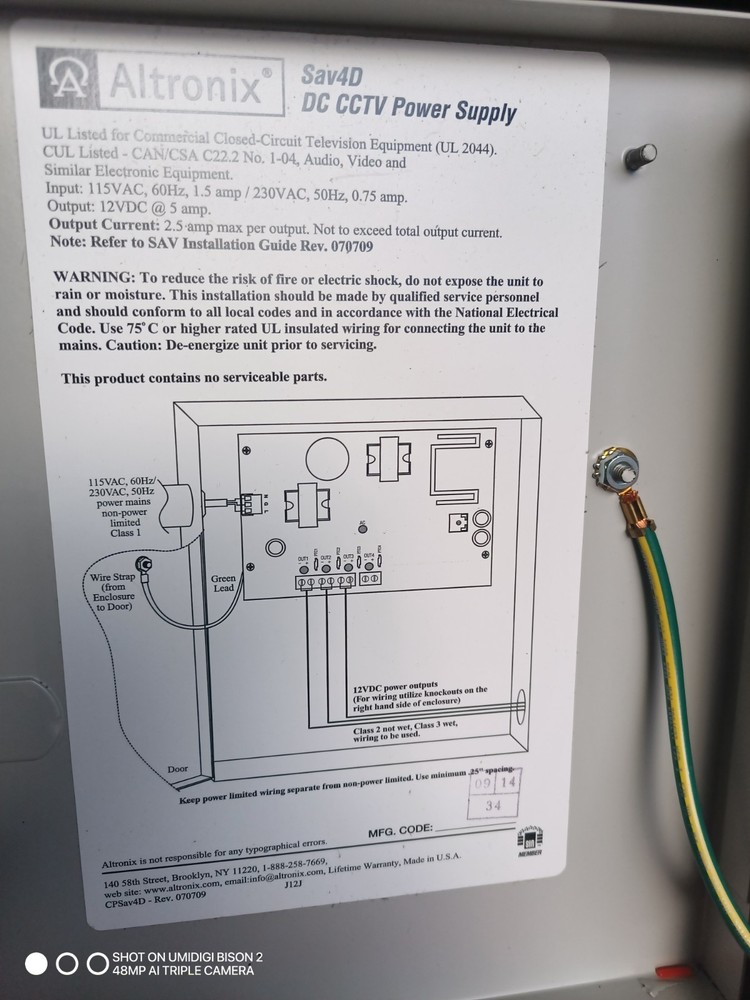 Altronix Sav4D DC CCTV Power Supply Used Clean Unit