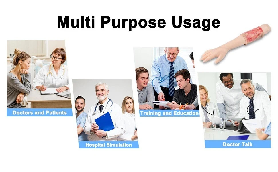 Limbs Burn Training Model, Realistic Wound Simulation Module Simulated Skin