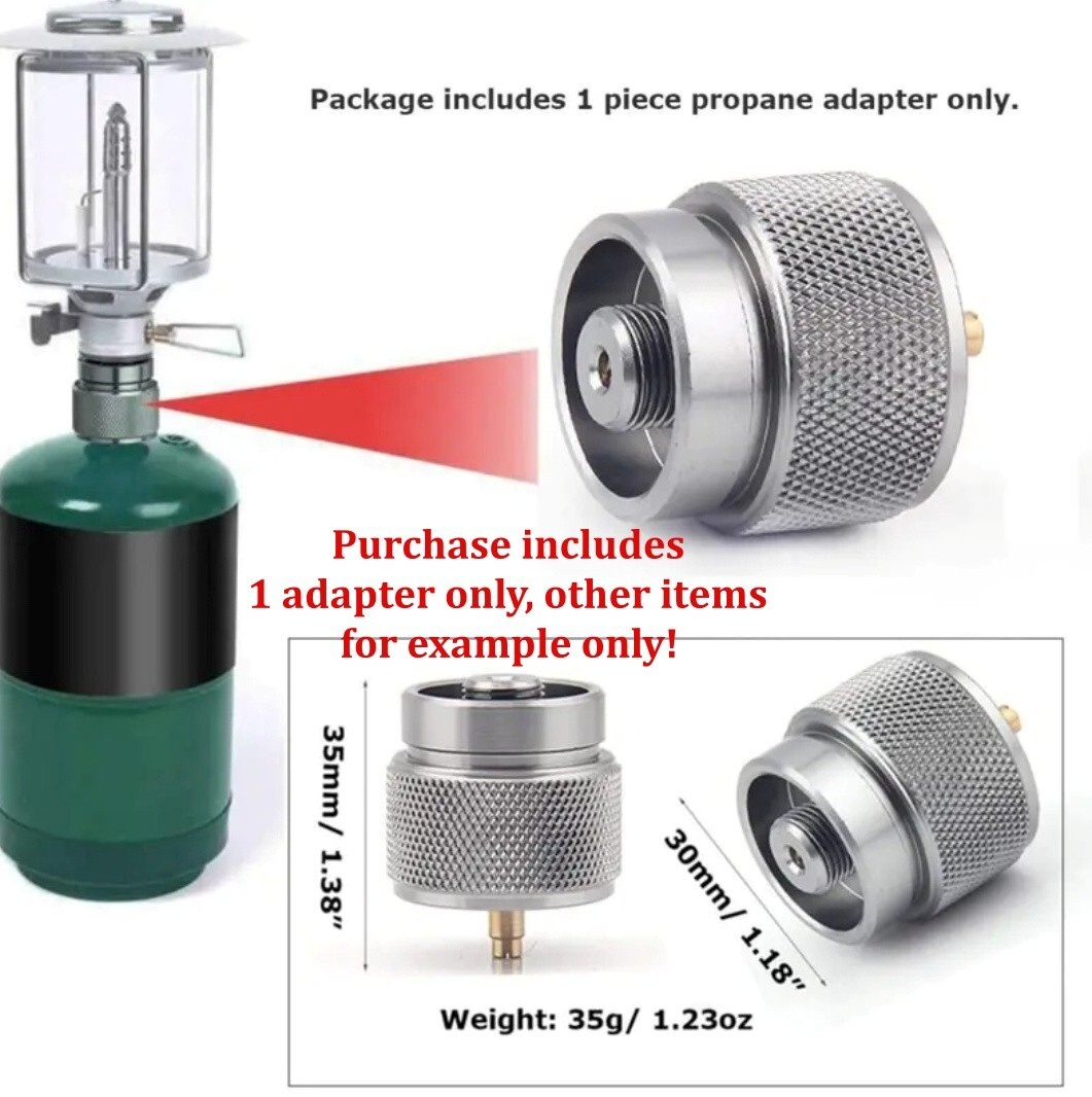 Propane to Butane Adapter Converter Conversion for Camping Stoves Lights Etc