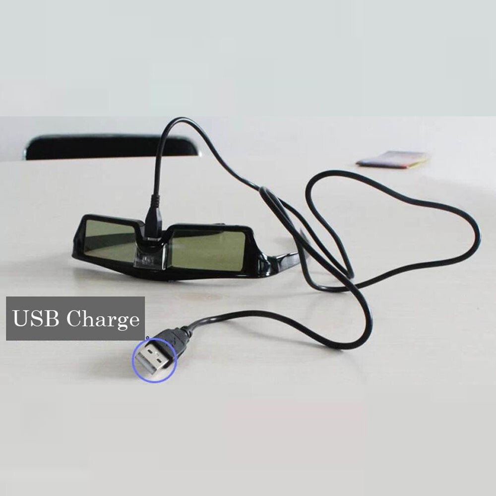 Universal Rechargeable DLP Link 3D Ready Active Shutter 3D Glasses for Projector