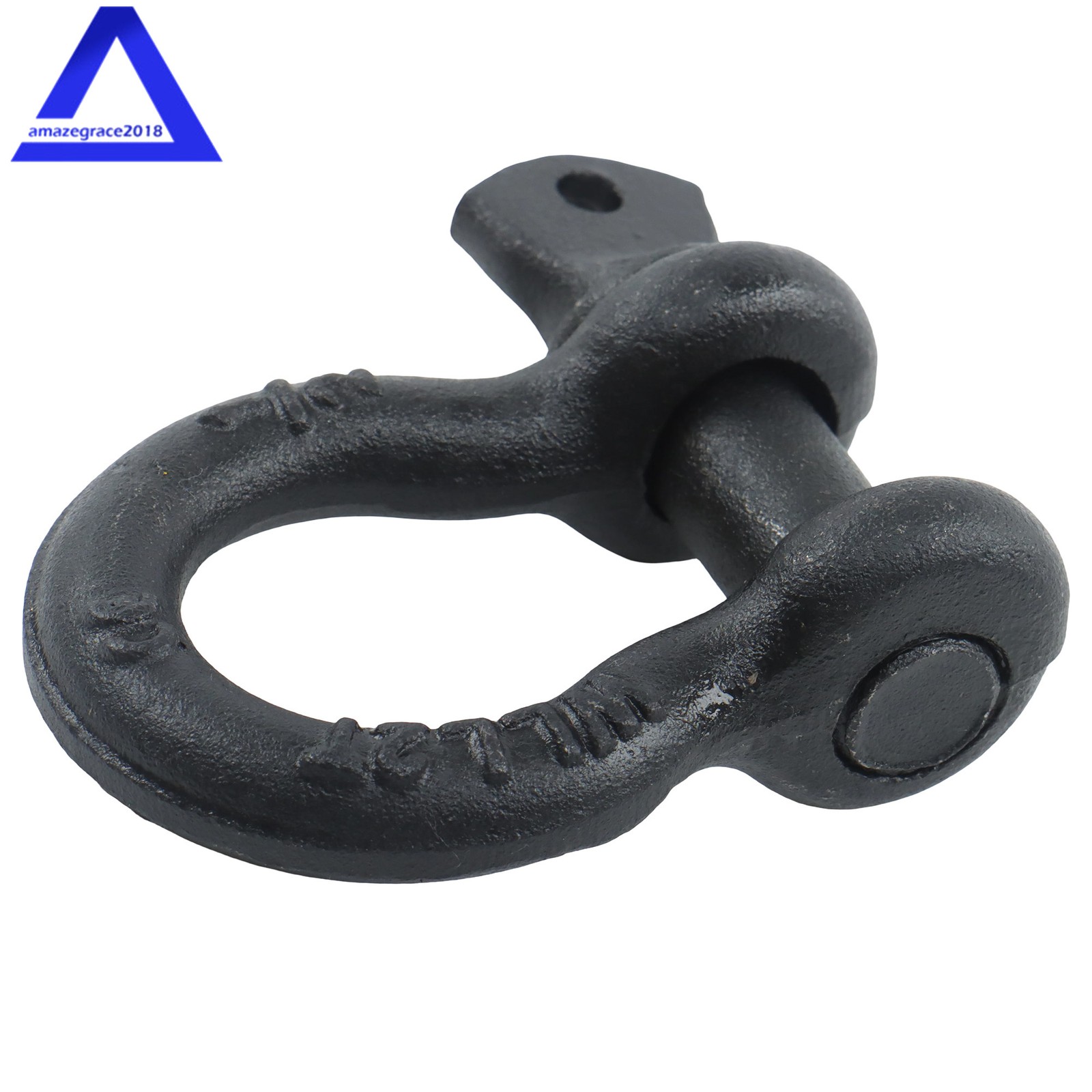 4 Pcs 1/2'' D Ring Anchor Shackles Galvanized Screw Pin Clevis Shackle WLL 2T