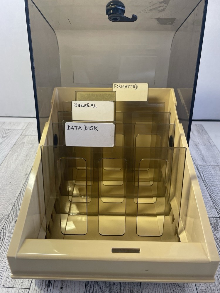 Eichner Diskette Filing Tray 5.25” 5 1/4” Floppy Disk Storage No Locking Keys