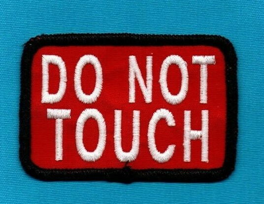 DO NOT TOUCH  -  2" x 3" -  service dog vest patch