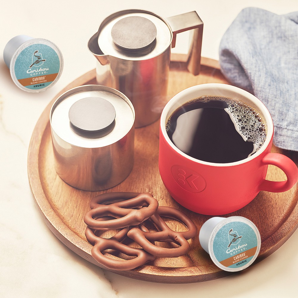 Caribou Blend Coffee, K-Cups, Medium Roast, 48 Count