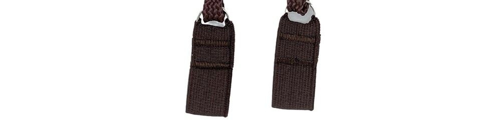 Classy Walking Cane Brown Elastic Wrist Strap - Pair