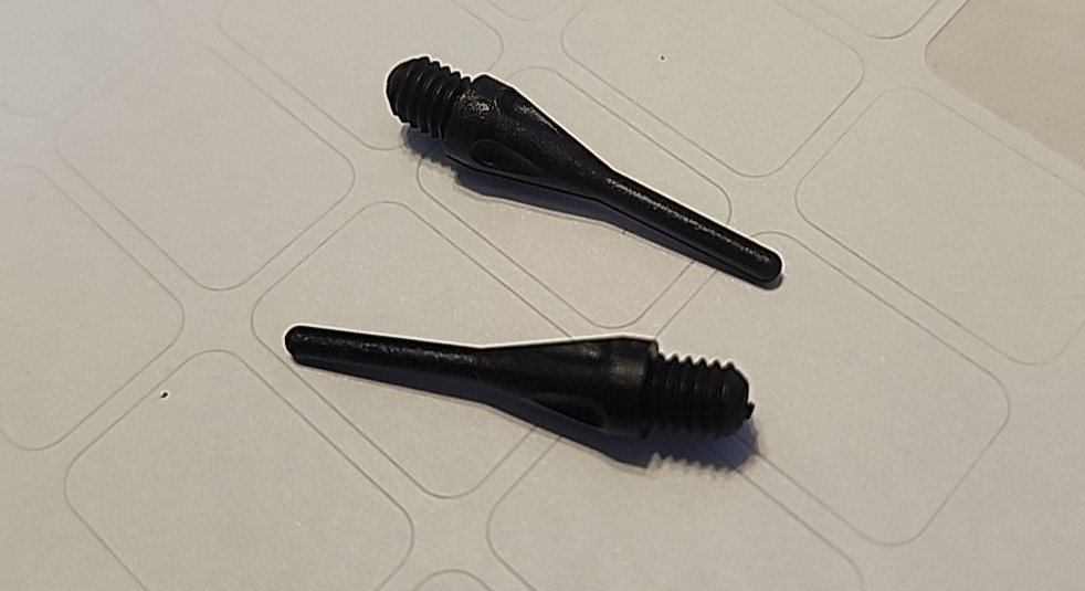 350 halex Pack 2BA Threaded Soft Tip Dart Tips Plastic Replacement