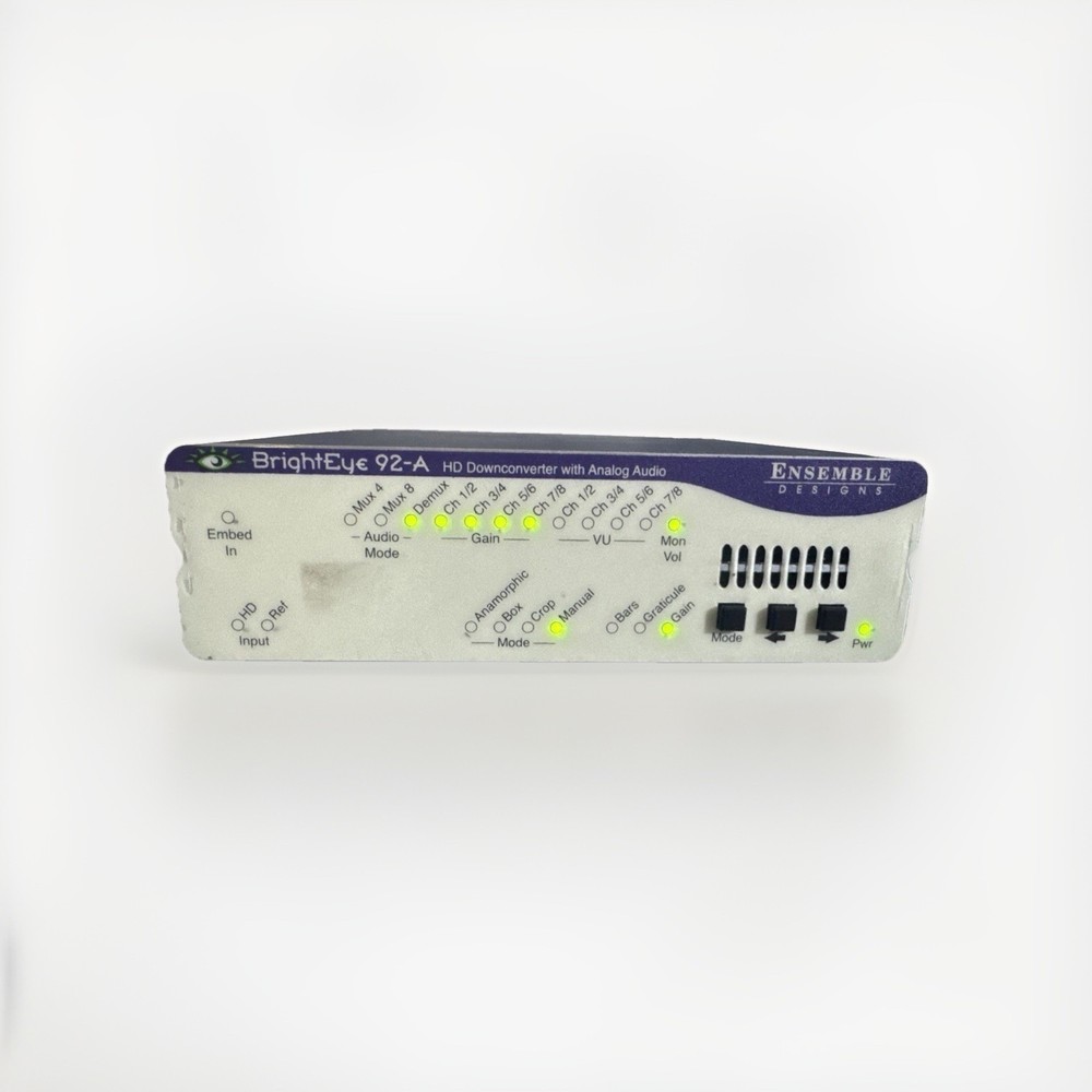 Ensemble BrightEye 92-A with Analog Audio Embed/De-embed 8ch Inc Genuine PSU
