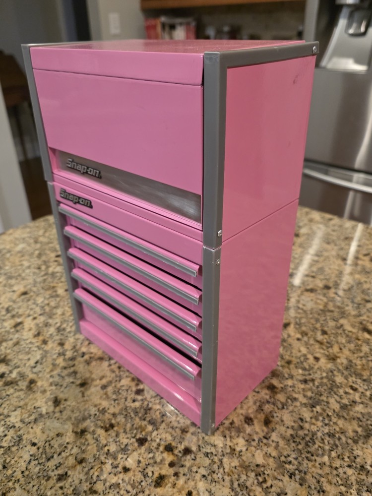 Snap-On - Micro Roll Cab BOTTOM & TOP chest "SET" Mini Tool Box Pink