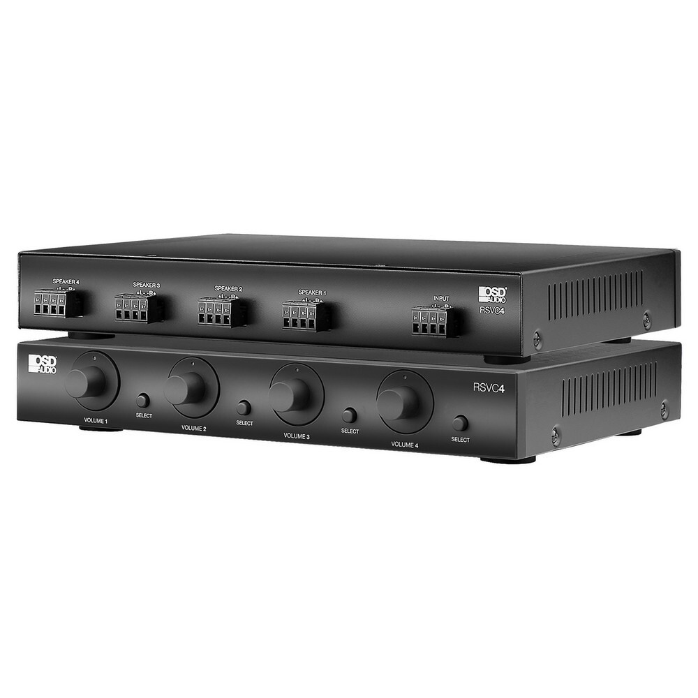 OSD 4 Zone Resistor-Based Speaker Selector w/ Volume Control - Home Audio, RSVC4