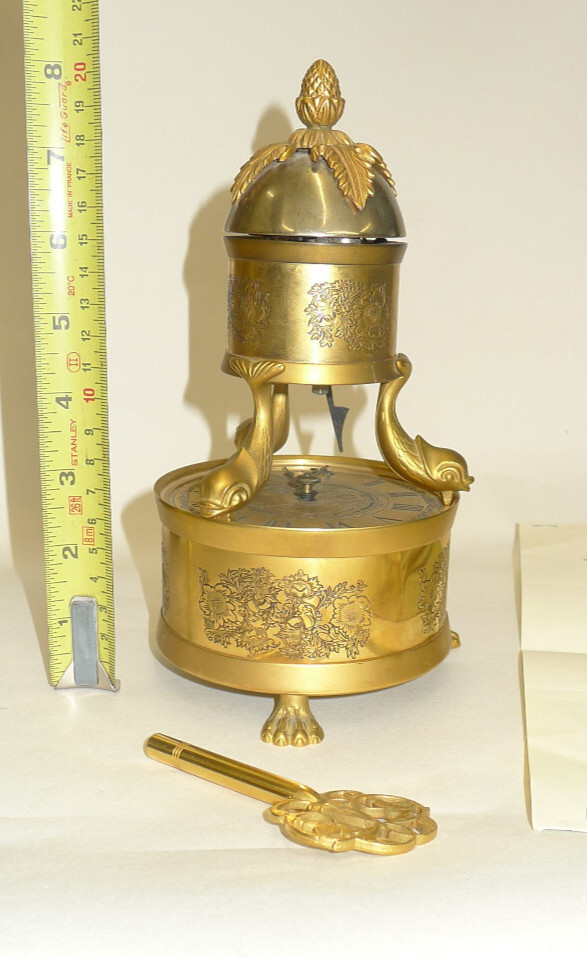 Sinclair Harding Gilded Novelty Table Clock in Augsberg Style with ALARM