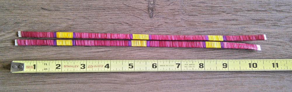 Quilled Roach Feather Strips 10 Inches Long