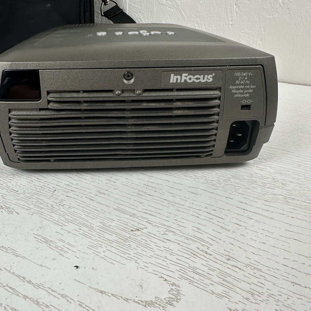 InFocus LP280 LCD Digital Video Projector With Carry Case Tested Working