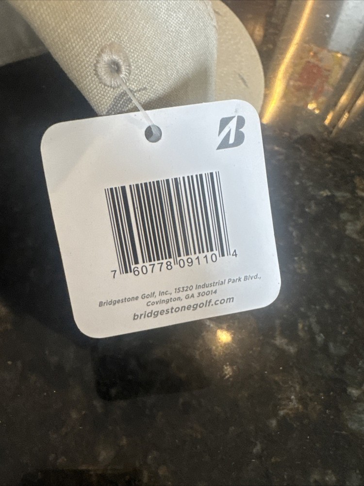 New Bridgestone Golf Oceanside Adjustable Hat/Cap PATTERN: Feathers