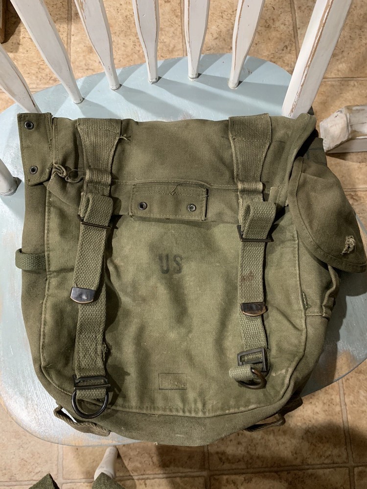 ORIGINAL POST WWII US ARMY INFANTRY M1945 UPPER COMBAT FIELD PACK-OD#7, 1952