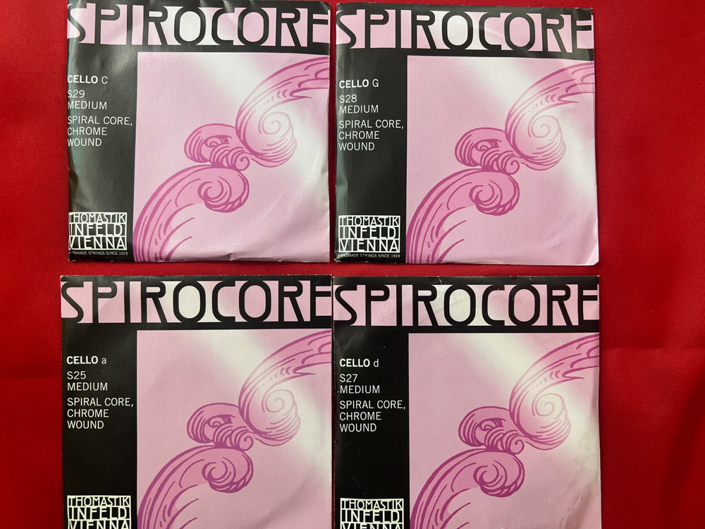 Thomastik Spirocore Cello String Set S31 4/4 Size Chrome Version