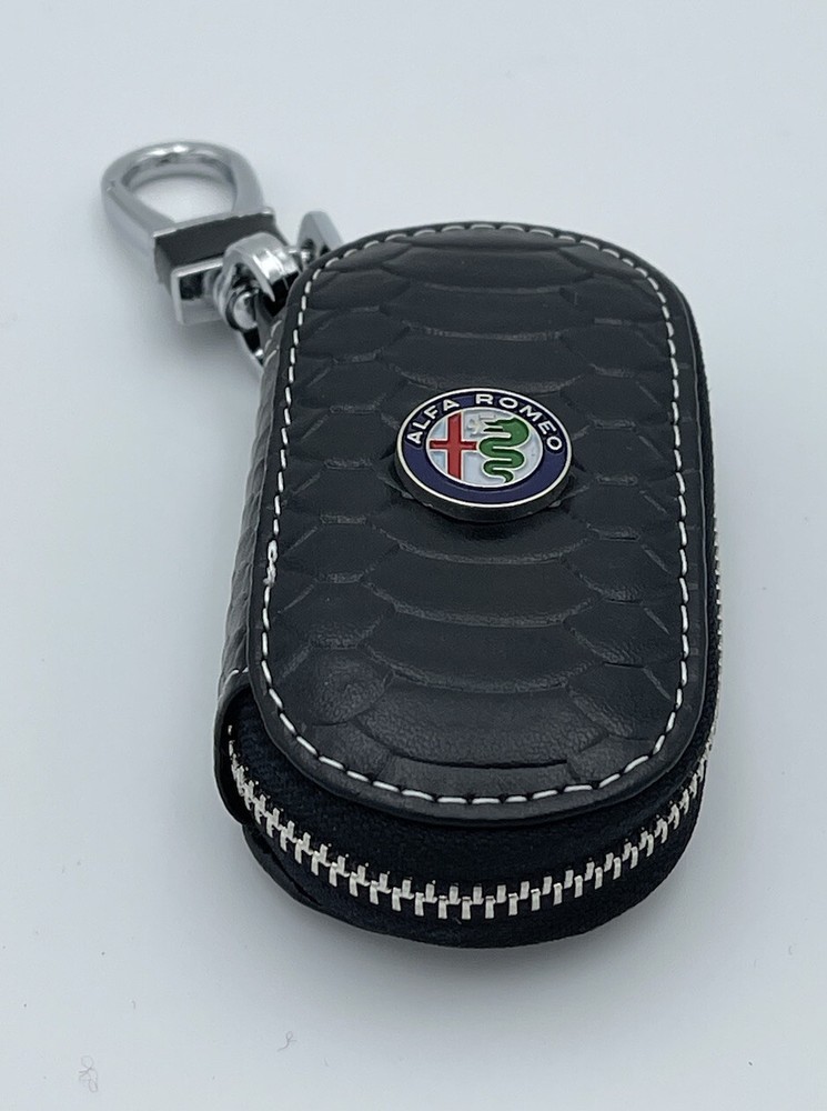 Key Chain Case Black For Alfa Romeo