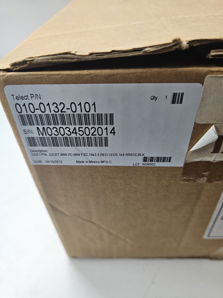 New in Box TELECT 010-0132-0101 Cross Connect Panel Termination Panel