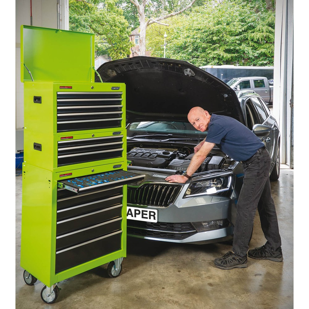Draper 5 Drawer Tool Chest Green