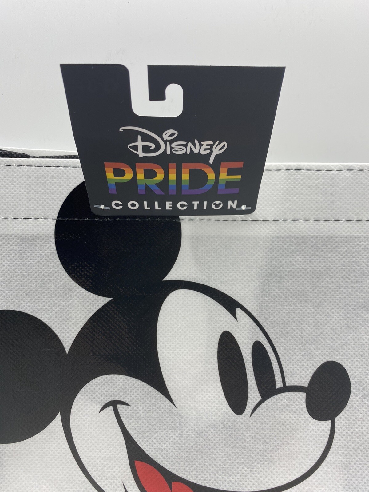 Disney Pride Collection Mickey Mouse Reusable Tote Bag. 12"×13"×6"