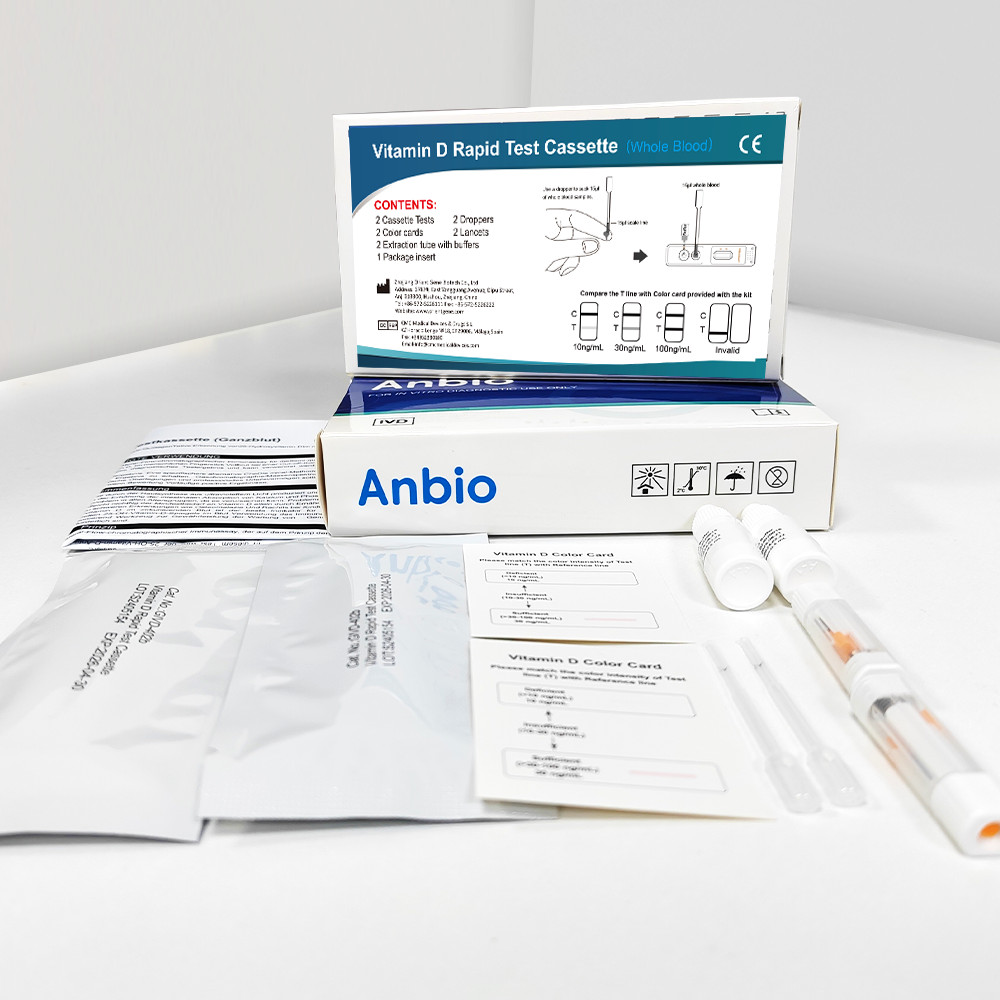 2Pcs*Vitamin D Test Kit Rapid Vitamin D Level Deficiency for Home Health Check