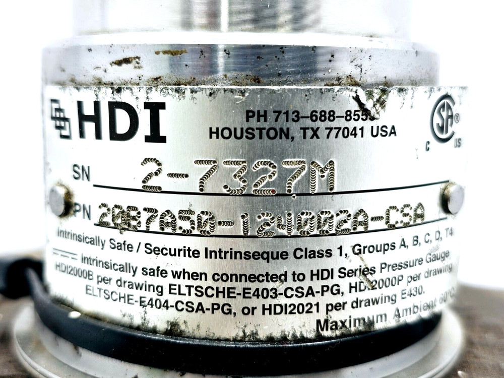 20B7A50-124002A-CSA HDI PRESSURE TRANSMITTER